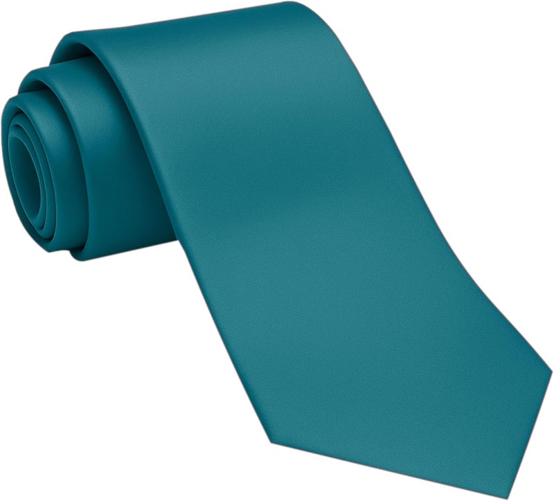 DIBI Solid Color Ties for Men, Formal Mens Ties, Neck Tie, Classic Tie for Boys Women Teens, Wedding Business Costume Necktie - Image 1